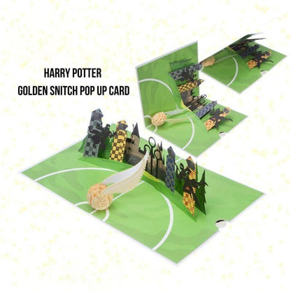 Harry Potter Golden Snitch Pop Up Card- House of Spells