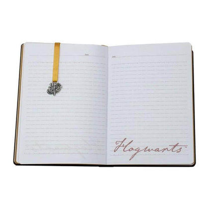 Harry Potter Hogwarts Crest Notebook Burgundy Chunky- Harry Potter merch