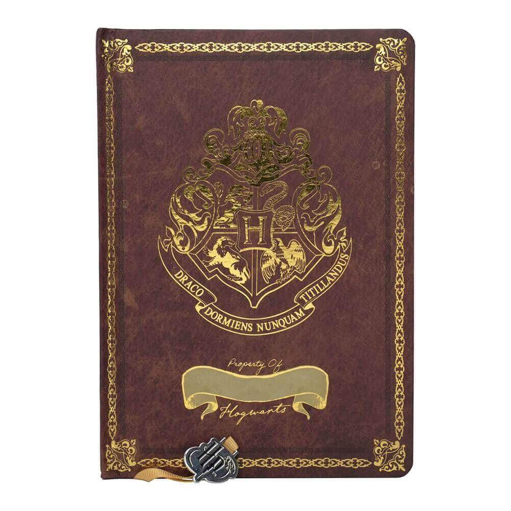 Harry Potter Hogwarts Crest Notebook Burgundy Chunky