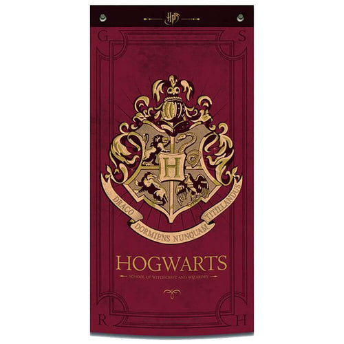Harry Potter Hogwarts Wall Banner - Burgundy