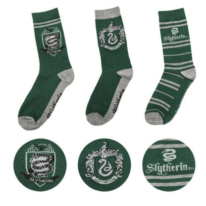 Harry Potter Slytherin Ankle Set of 3  Socks