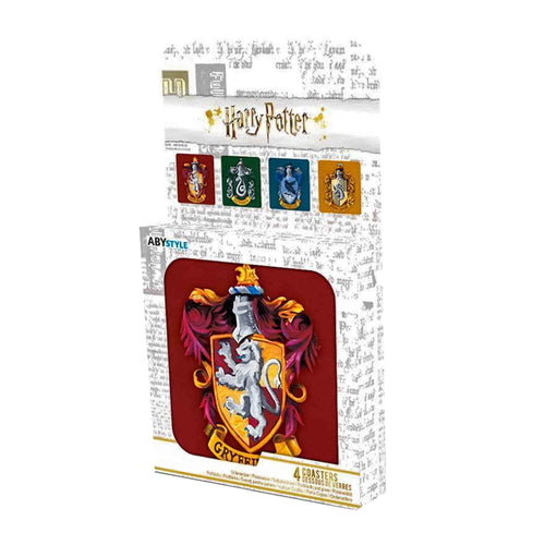 Hogwarts Houses Crest Coaster Set