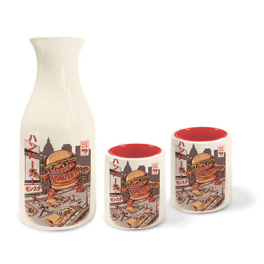 ILUSTRATA (BURGERZILLA) SAKE SET