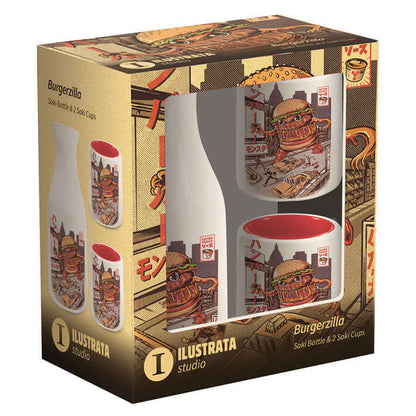 ILUSTRATA (BURGERZILLA) SAKE SET- Fandom Shop