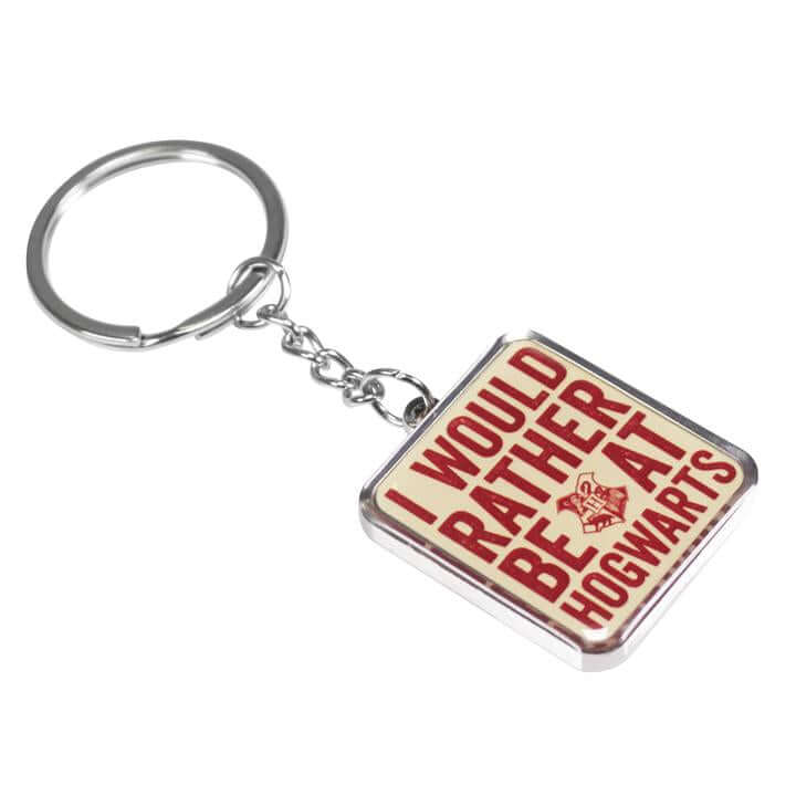 Harry Potter Keyring - Rather Be At Hogwarts