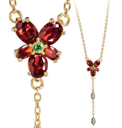 Hermoine Red Crystal Necklace