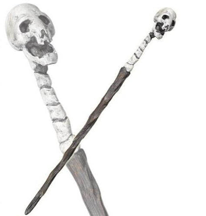 Death Eater Character Wand - Skull