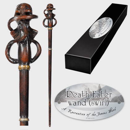 Death Eater Character Wand - Swirl - House Of Spells- Fandom Collectables Shop