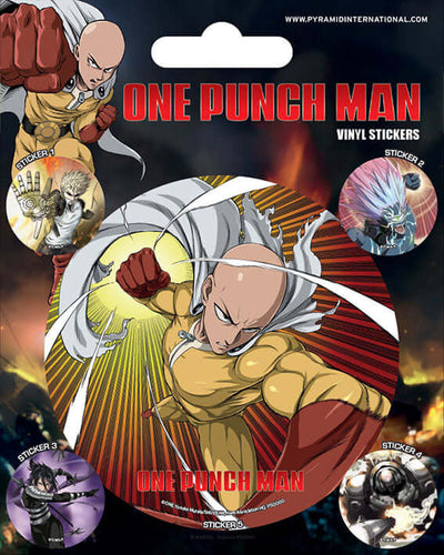 One Punch Man Atomic Fist Vinyl Sticker Pack