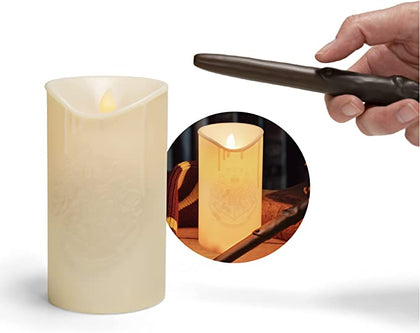 Candle light with wand remote control