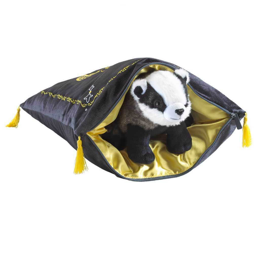 Plush Hufflepuff House Mascot & Cushion