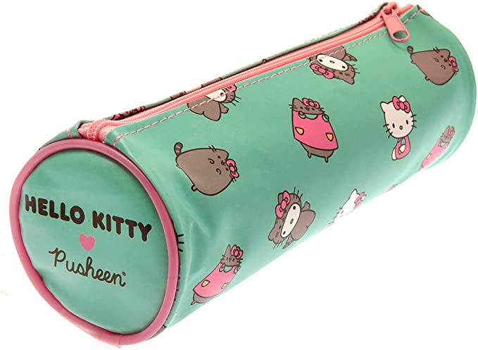 Pusheen Hello Kitty 桶形铅笔盒