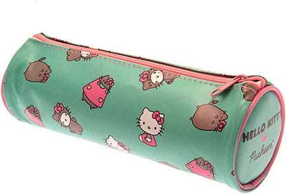 Pusheen Hello Kitty 桶形铅笔盒