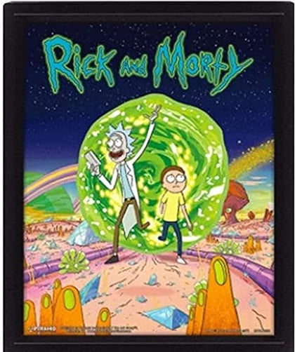 RICK AND MORTY CADRE 3D