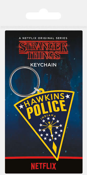 Stranger Things Hawkins Police Keyring