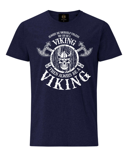 Always Be Viking T-Shirt with Axe and Shield- Navy |  Viking costume