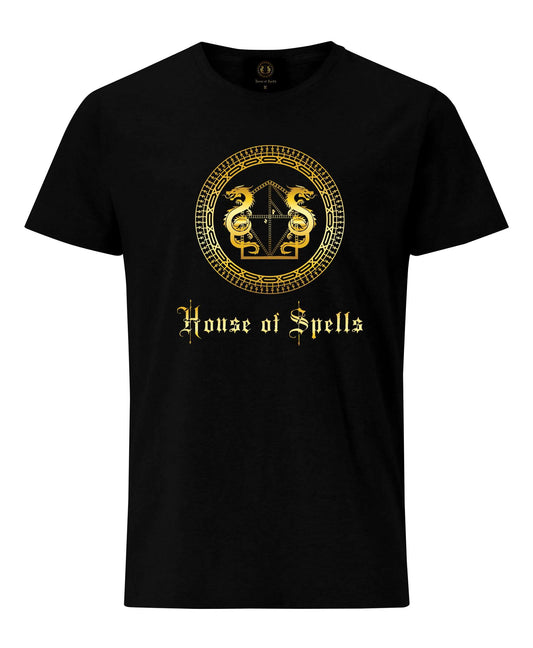 House of Spells T-shirt with Logo- Black | Viking gifts