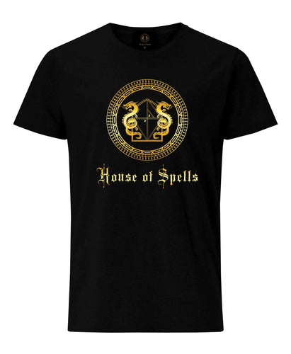 House of Spells T-shirt with Logo- Black