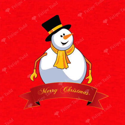 Christmas Snowman T-Shirt -Red- House of Spells