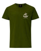 Embroidered Viking Boat T-Shirt- Kiwi Green