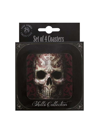 Skull Coasters Set Of 2 - Anne Stokes 