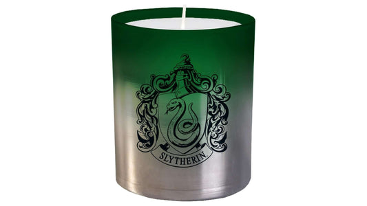 SLYTHERIN LARGE GLASS CANDLE- harry potter slytherin