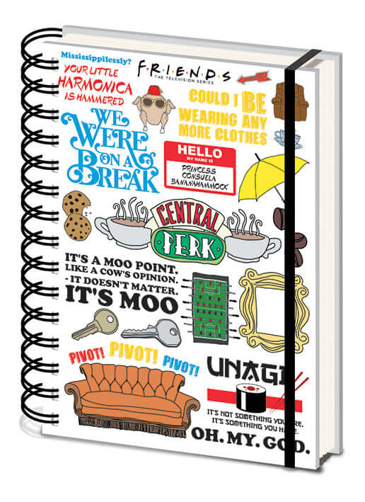 FRIENDS INFOGRAPHIC A5 NOTEBOOK