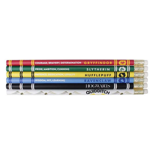 Harry Potter House Pride Set Of 6 Pencils