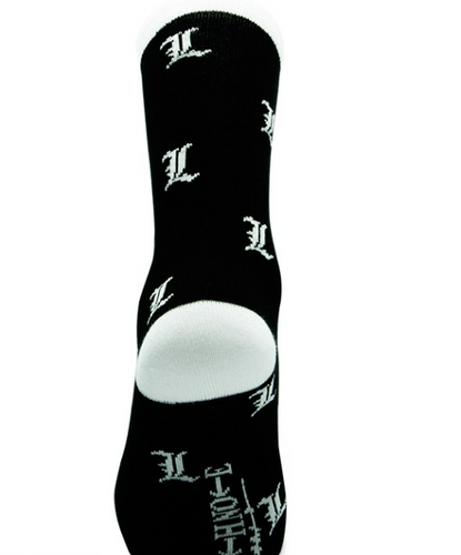 Death Note L  Black & White Socks