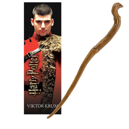 Viktor Krum PVC Toy Wand & Bookmark - Harry Potter wands