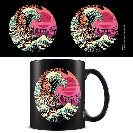 VINCENT TRINIDAD TIGER WAVE BLACK POD MUG