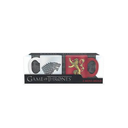 Game of Thrones Espresso Mug Set - Stark & Lannister
