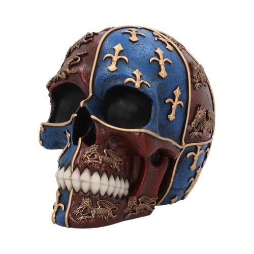 Medieval Skull English Heraldry Figurine