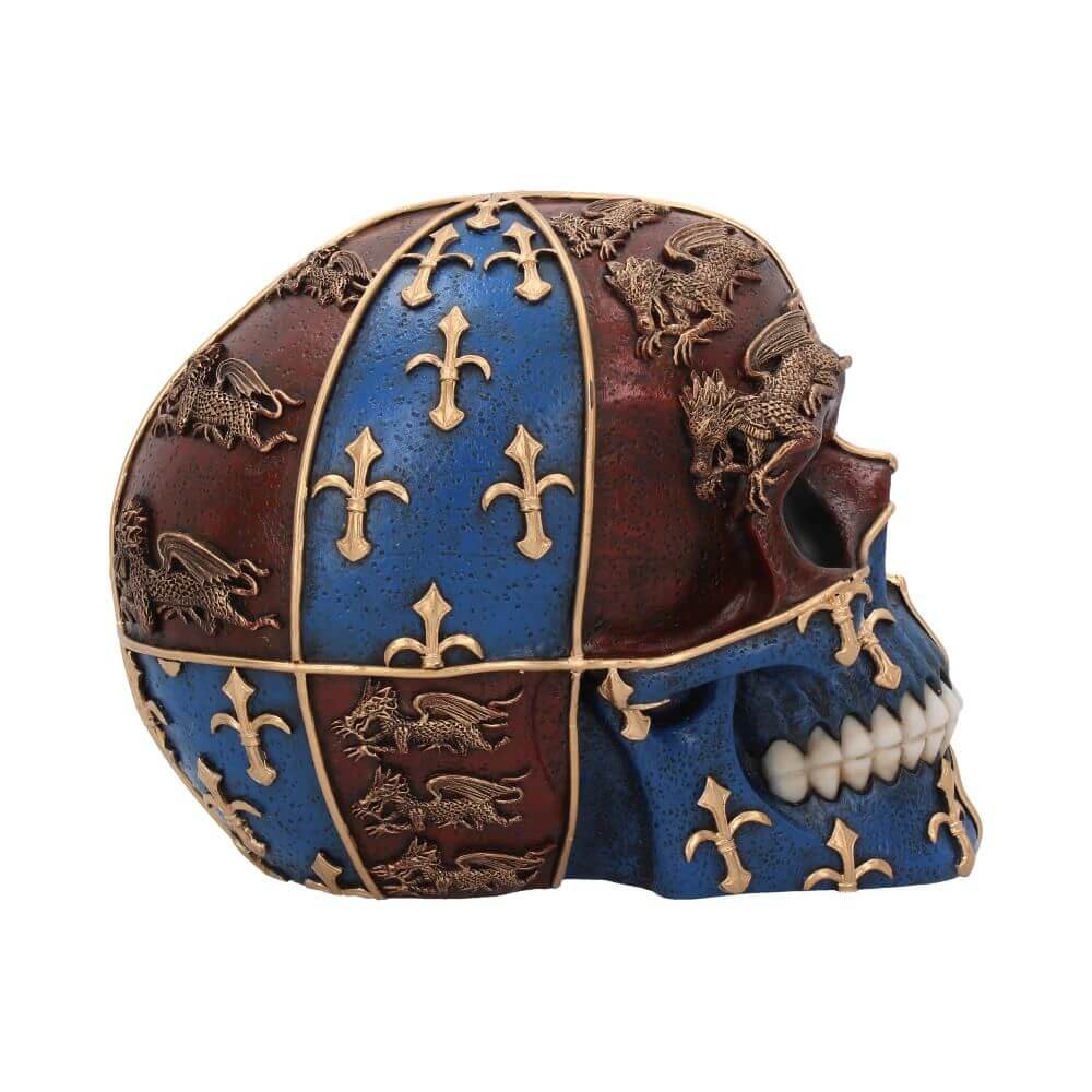 Medieval Skull English Heraldry Figurine | The Viking