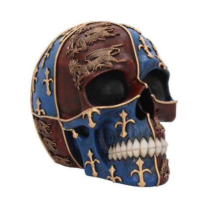 Medieval Skull English Heraldry Figurine | Viking gifts