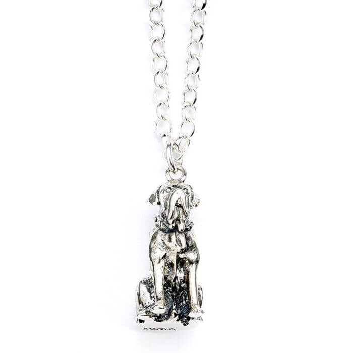 Fang The Dog St Silver Necklace