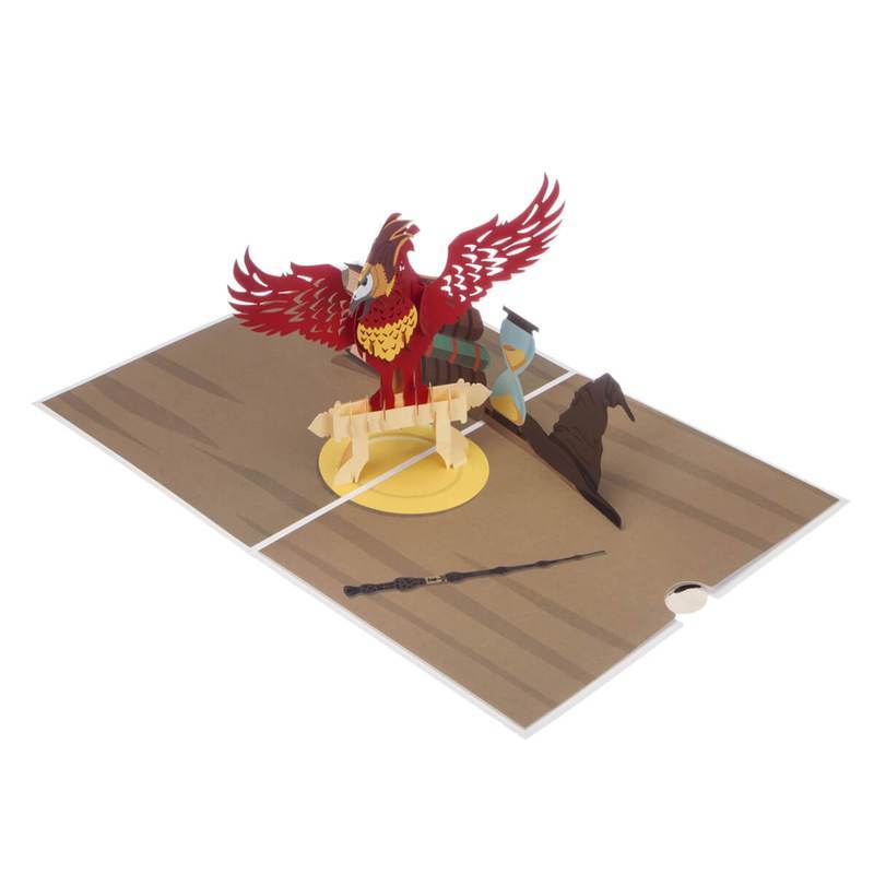 Harry Potter Fawkes Pop Up Card- harry Potter Fandom