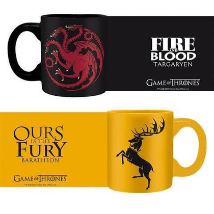 Official Game of Thrones espresso mugs Targaryen & Baratheon set at the best quality and price at House Of Spells- Fandom Collectable Shop. Get Your Game of Thrones espresso mugs Targaryen & Baratheon set now with 15% discount using code FANDOM at Checkout. www.houseofspells.co.uk.