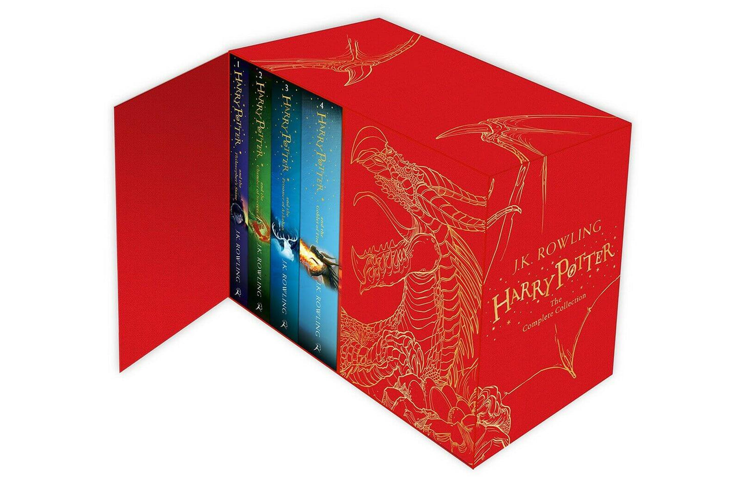 Harry Potter Box Set Complete Collection Red - harry potter book set