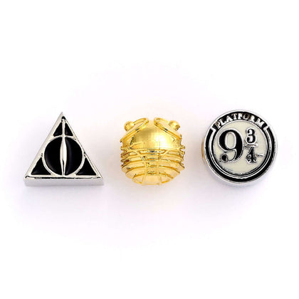 Harry Potter Deathly Hallows, Golden Snitch & Platform 9 3/4 Set Of Charms - Harry Potter Jewelry