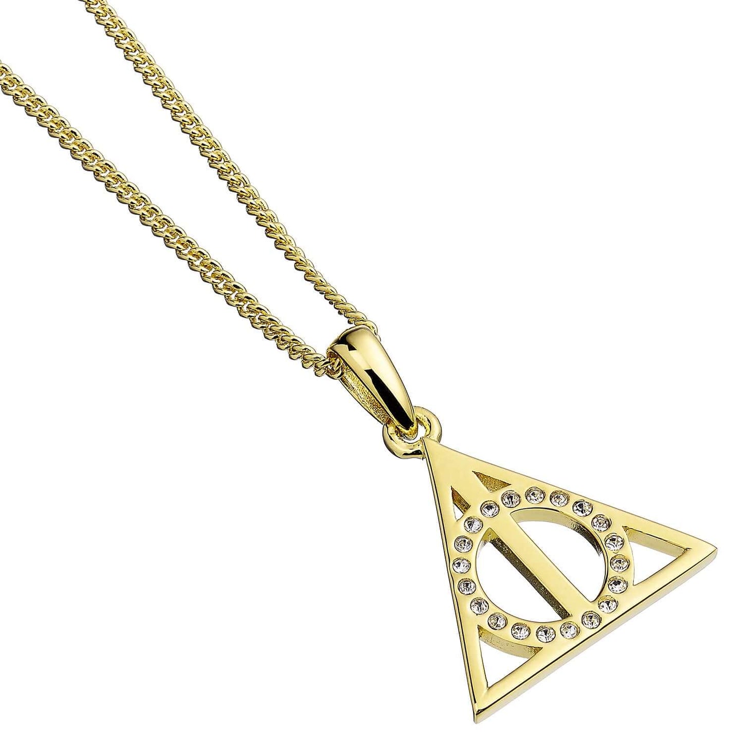 Harry Potter Deathly Hallows Gold Necklace S - Main Image