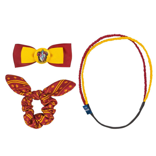 Bunny Ear Clip Hair Accessory Set of 3 - Gryffindor