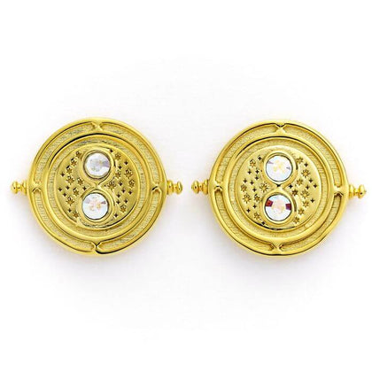 Time Turner Gold Plated Stud Earring with Swarovski Crystal Elements | Harry Potter jewellery