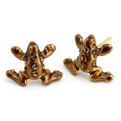 Chocolate Frog Swarovski Earrings - Harry Potter Jewelry