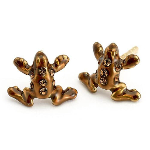 Chocolate Frog Swarovski Earrings