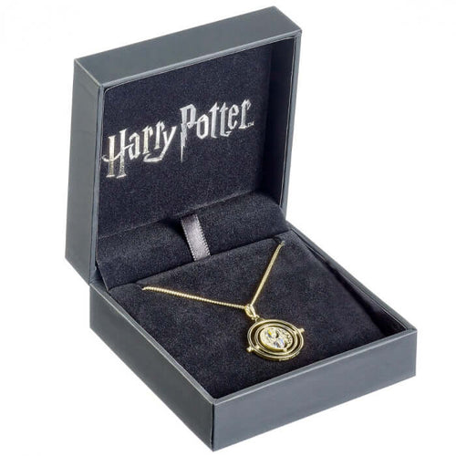 Harry Potter Time Turner Sterling Silver Necklace- Gold Plated