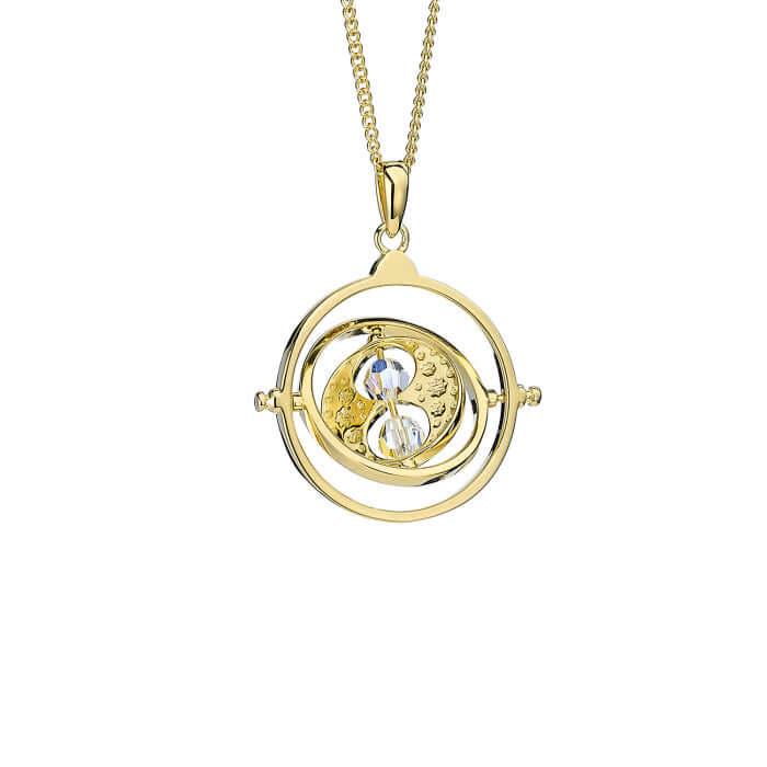 Harry Potter Time Turner Sterling Silver Necklace- Gold Plated