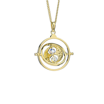 Harry Potter Time Turner Sterling Silver Necklace- Gold Plated