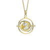 Harry Potter Time Turner Sterling Silver Necklace- Gold Plated