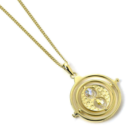 Harry Potter Time Turner Sterling Silver Necklace- Gold Plated